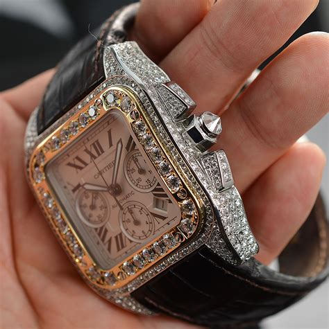 cartier santos 100 xl diamond dial|cartier santos 100 xl price.